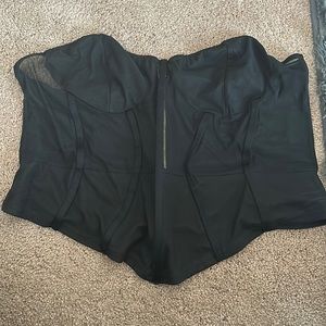 Pretty Little Thing black corset top